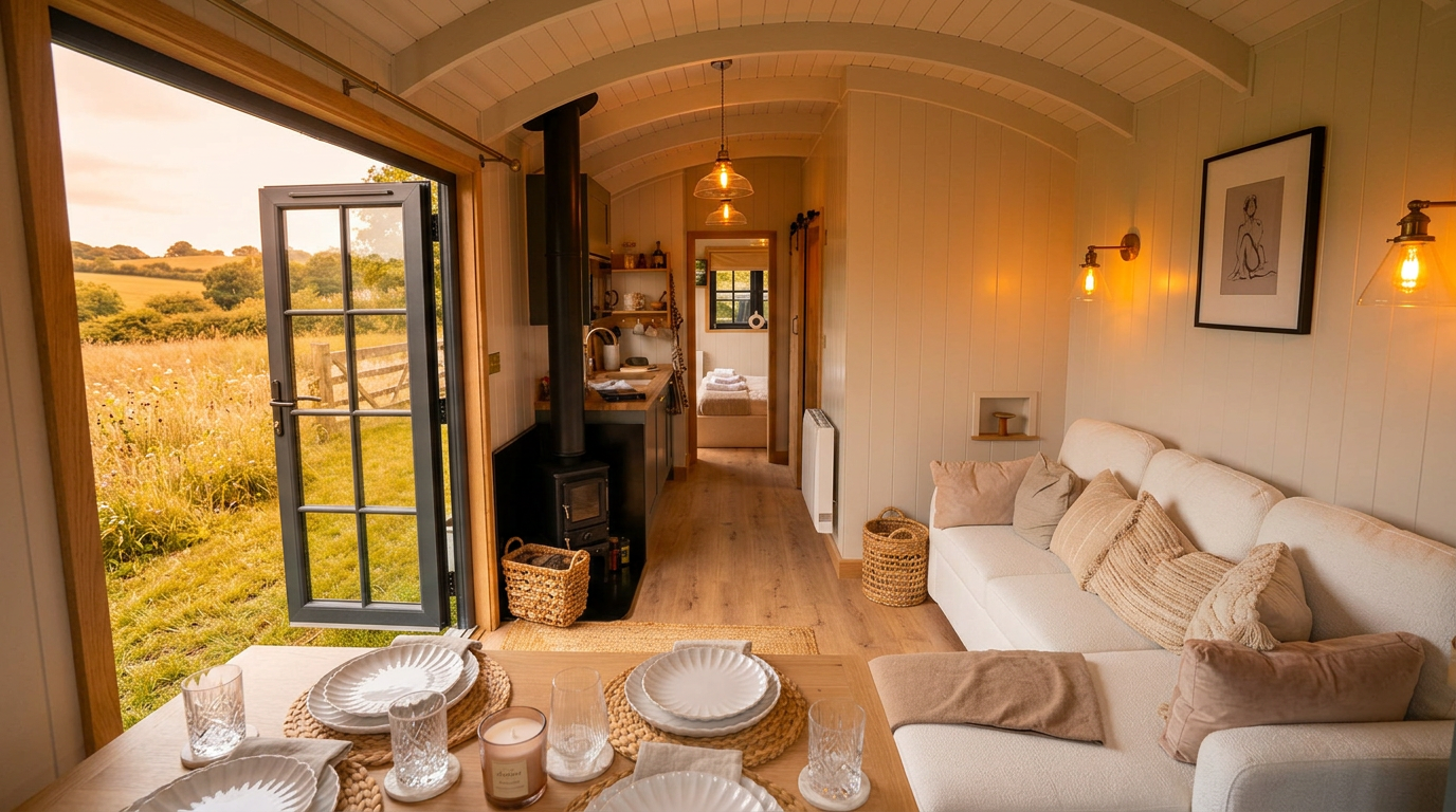 The Grande Hut · Interior cabin